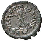 Arcadio (383-408) Piccolo bronzo (Siscia) ... 