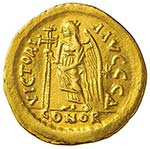 OSTROGOTI Teodorico (495-526) Solido a nome ... 