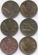 SAVOIA Lotto di sei monete di 10 centesimi ... 