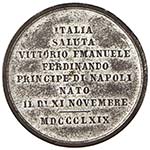 Medaglie dei Savoia – Medaglia 1869 alla ... 