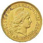 ARGENTINA 5 Pesos 1885 ... 