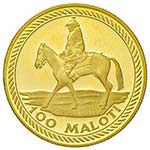 LESOTHO 100 Maloti 1976 – KM 15 AU (g 8,99)