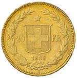 SVIZZERA Confederazione 20 Franchi 1889 – ... 
