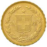 SVIZZERA Confederazione 20 Franchi 1894 – ... 