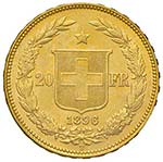 SVIZZERA Confederazione 20 Franchi 1896 – ... 