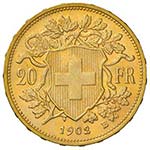 SVIZZERA Confederazione 20 Franchi 1902 – ... 