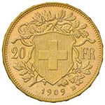 SVIZZERA Confederazione 20 Franchi 1909 – ... 