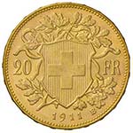 SVIZZERA Confederazione 20 Franchi 1911 – ... 