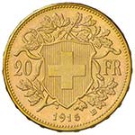 SVIZZERA Confederazione 20 Franchi 1915 – ... 