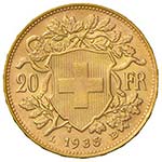 SVIZZERA Confederazione 20 Franchi 1935 – ... 
