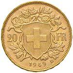 SVIZZERA Confederazione 20 Franchi 1949 – ... 