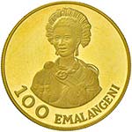 SWAZILAND 100 Emalangeni 1975 – Fr. 6 AU ... 