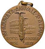 MEDAGLIE FASCISTE Medaglia 1934 Adunata ... 