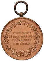 Vittorio Emanuele (1900-1946) Medaglia 1908 ... 