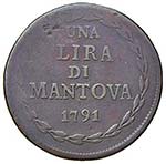 MANTOVA Leopoldo II (1790-1792) Lira 1791 ... 