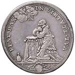 Innocenzo XII (1691-1700) Mezza piastra A. ... 
