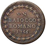 Benedetto XIV (1740-1758) Baiocco 1756 A. ... 