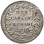 Pio VI (1774-1799) 2 Carlini 1796 A. XXII ... 