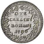 Pio VI (1775-1799) 2 Carlini 1796 A. XXII ... 