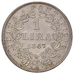 Pio IX (1846-1870) Lira 1867 A. XXII – ... 
