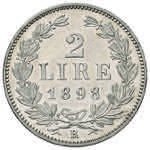 SAN MARINO 2 lire 1898 – Gig. 25 AG (g ... 
