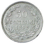 SAN MARINO 50 centesimi 1898 – Gig. 29 AG ... 
