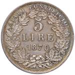 Pio IX (1846-1870) Monetazione decimale - 5 ... 