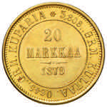 FINLANDIA 20 Markkaa 1879 – Fr. 1 AU (g ... 