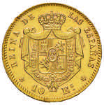 SPAGNA Isabel II (1833-1868) 10 escudos 1868 ... 