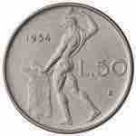 REPUBBLICA ITALIANA 50 Lire 1954 - AC