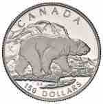 CANADA 150 Dollars 1990 Polar bear - KM 176 ... 
