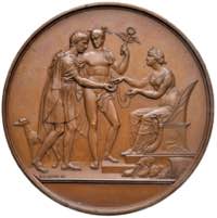 Medaglia 1809 Banca di Francia - D/ Testa ... 