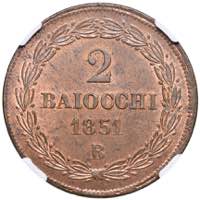 Pio IX (1846-1878) Bologna - 2 Baiocchi 1851 ... 
