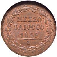 Pio IX (1846-1878) Bologna - Mezzo baiocco ... 