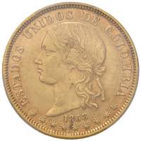 COLOMBIA 20 Pesos 1868 ... 