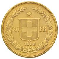 SVIZZERA Confederazione - 20 Franchi 1888 - ... 