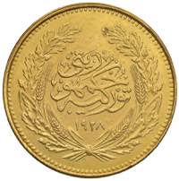 TURCHIA Mohammed VI (1918-1921) 500 Piastres ... 