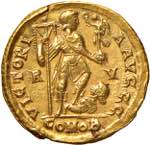 Onorio (393-423) Solido (Ravenna, circa ... 
