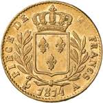 FRANCIA Luigi XVIII (1814-1815) 20 Franchi ... 