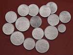 GERMANIA Lotto di 16 monete in alluminio da ... 