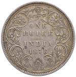 INDIA Vittoria (1837-1901) Rupia 1878 - KM ... 