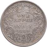 INDIA Vittoria (1837-1901) Rupia 1889 B - KM ... 