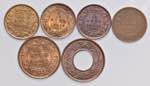 INDIA Lotto di 6 monete come da foto