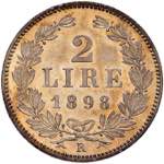SAN MARINO 2 Lire 1898 - Gig. 25 AG (g 10,00)
