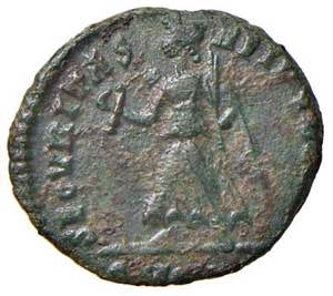 Graziano (367-383) AE - Busto diademato a d. ... 