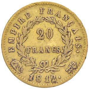 Napoleone (1804-1814) ROMA 20 Franchi 1812 - ... 