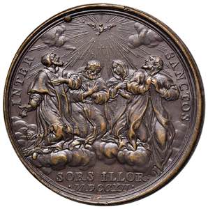 Clemente XI (1700-1721) Medaglia A. XIII ... 