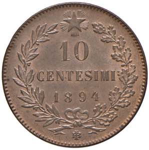 Umberto I (1878-1900) 10 Centesimi 1894 B - ... 