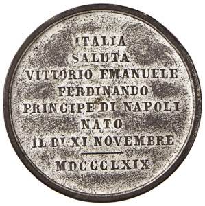 Medaglie dei Savoia - Medaglia 1869 alla ... 
