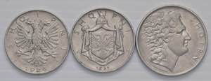 ALBANIA Lotto di tre monete come da foto